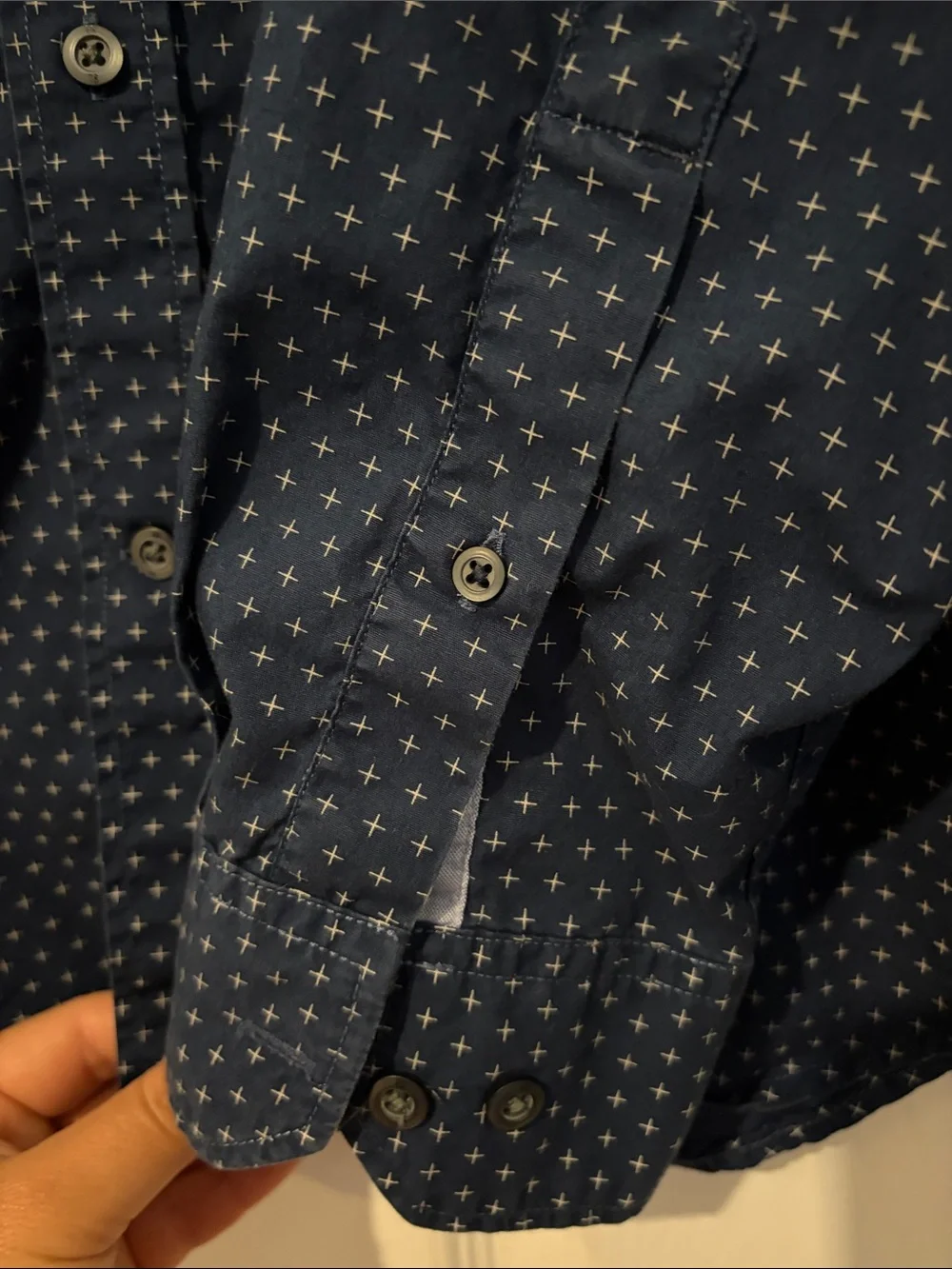 Banana Republic Navy Button-Up Shirt